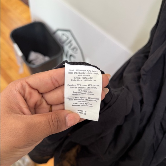 Anthropologie Samant Chauman | Embroidered Floral Maxi Dress sz 8 - Picture 6 of 7